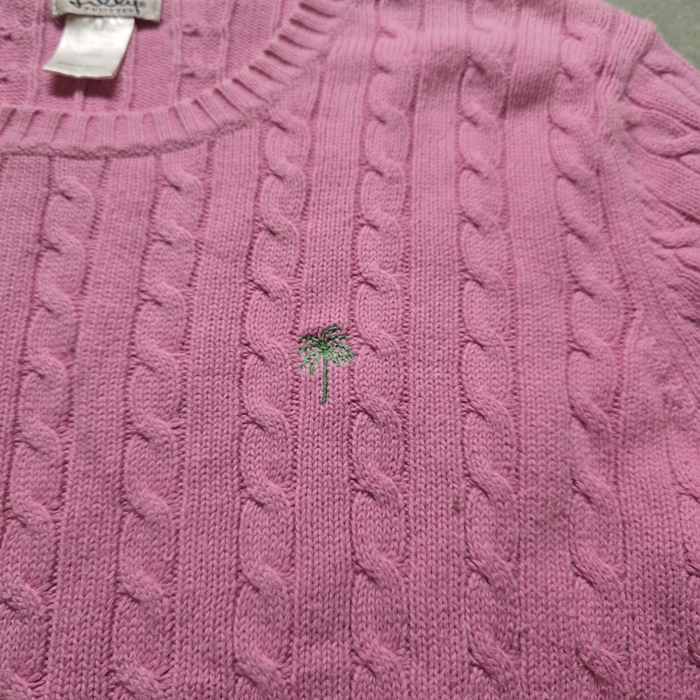 Pink Cable Knit Sweater - Picture 4 of 9
